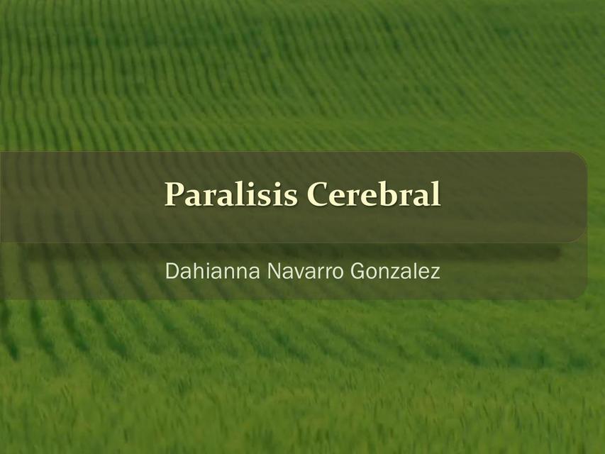 Parálisis Cerebral