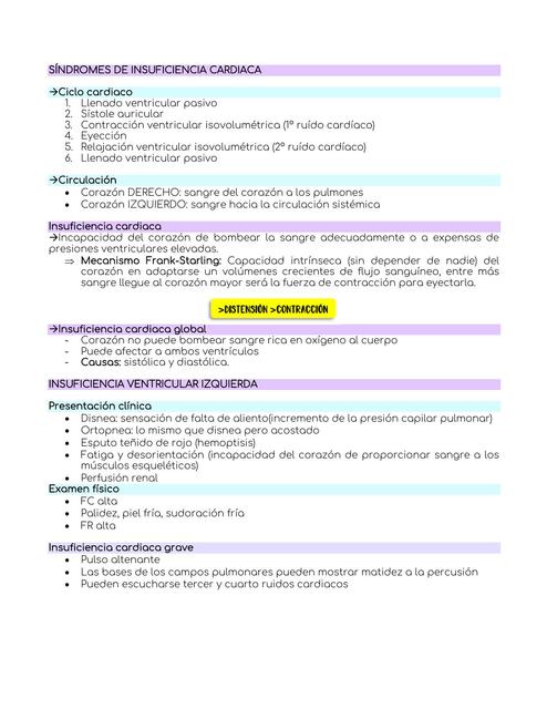 Síndromes de Insuficiencia Cardiaca