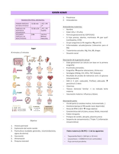 Examen fisico del recien nacido o neonato