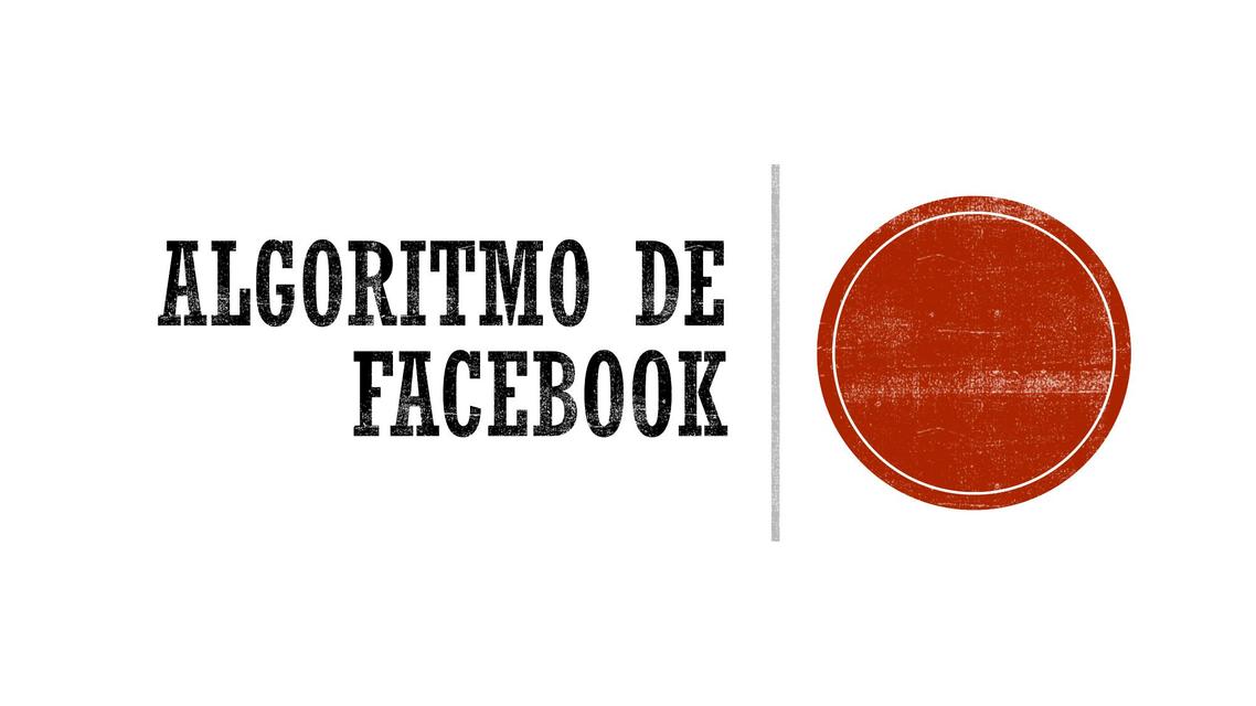 Algoritmo de Facebook