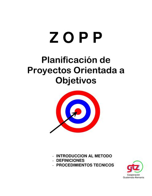 Planificación de Proyectos, Orientada a Objetivos 