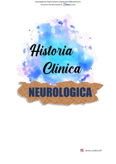 Historia Clínica Neurología