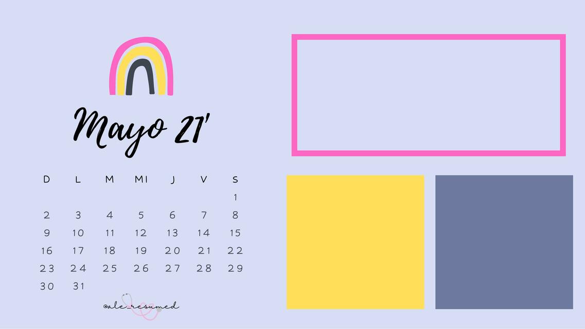 Calendario Mayo 21