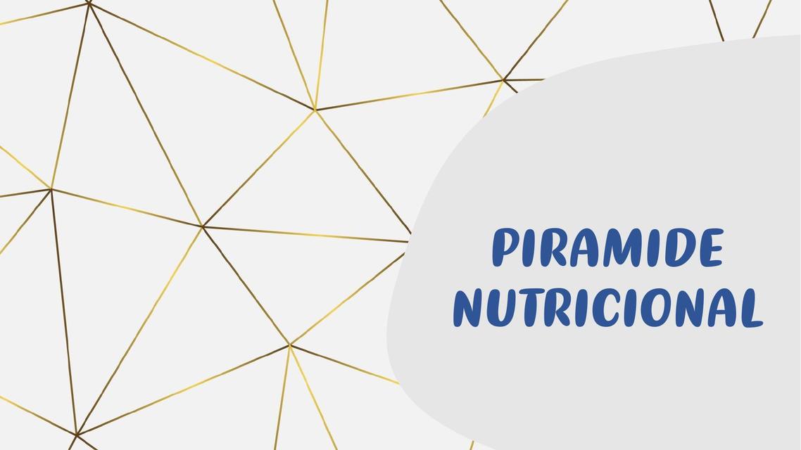 Pirámide Nutricional