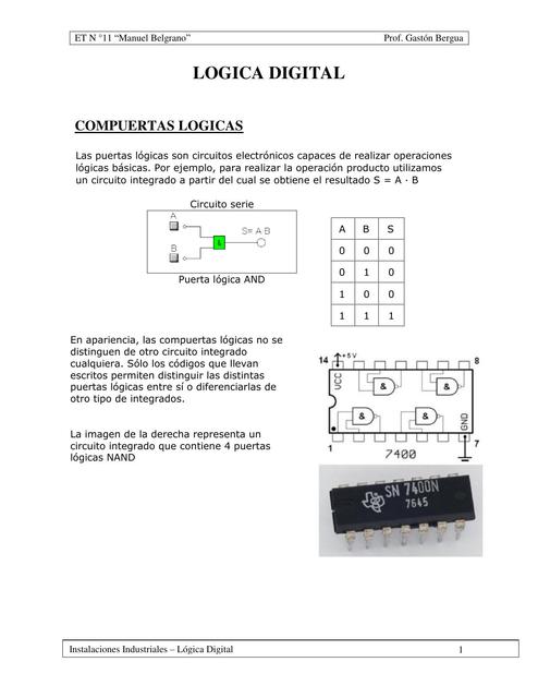 Introducción a Lógica Digital