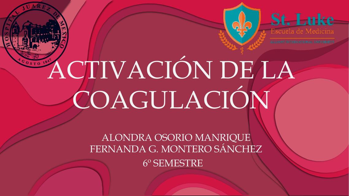 Activación De La Coagulación