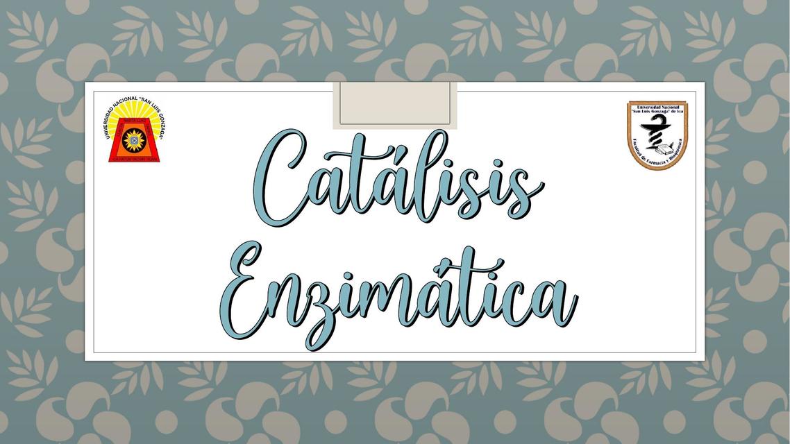 Catálisis enzimática