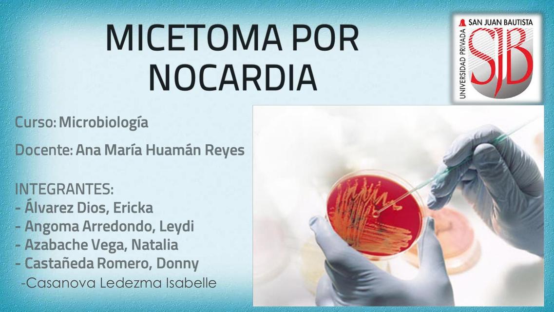 Micetoma Por Nocardia