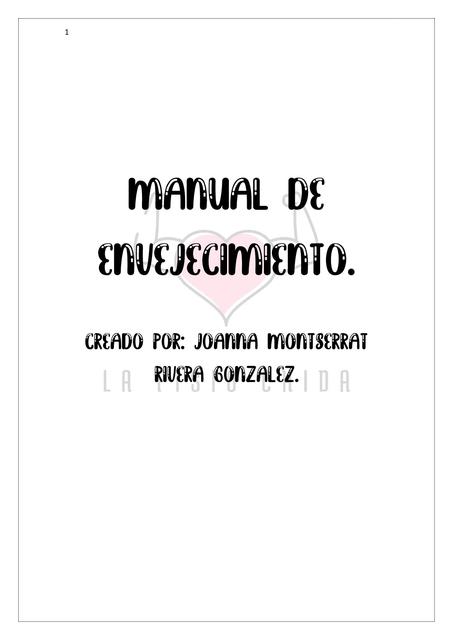 Manual De Envejecimiento 