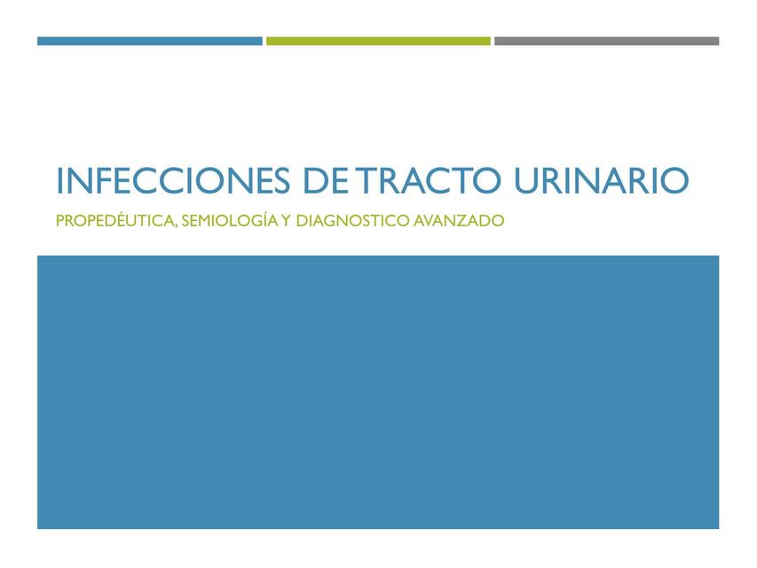 Infecciones De Tracto Urinario