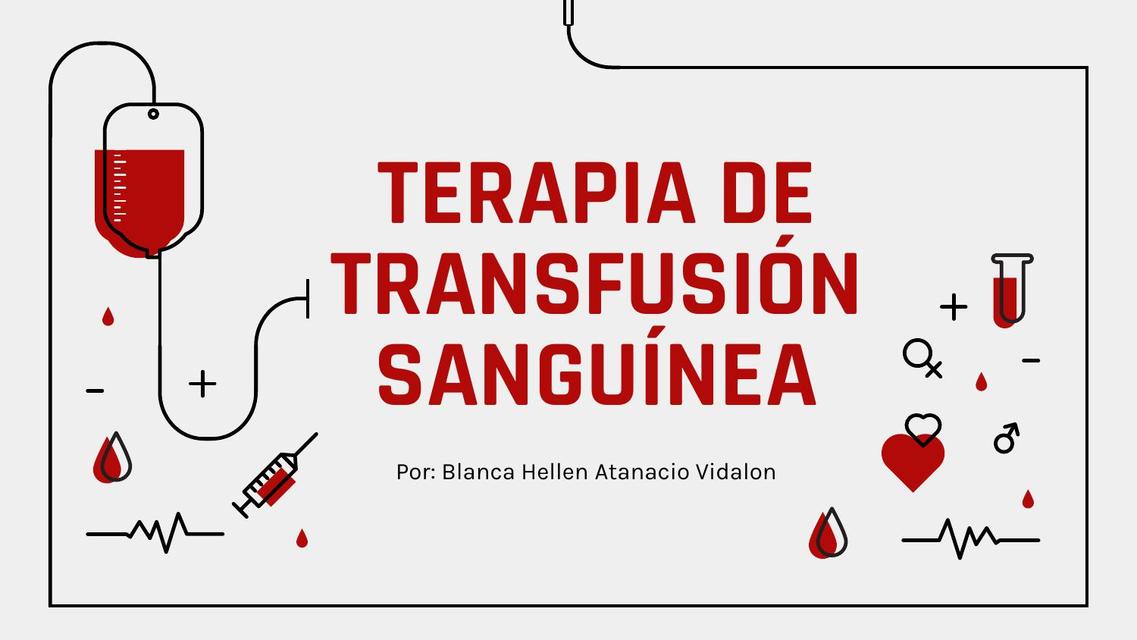 Terapia de Transfusión de Sangre