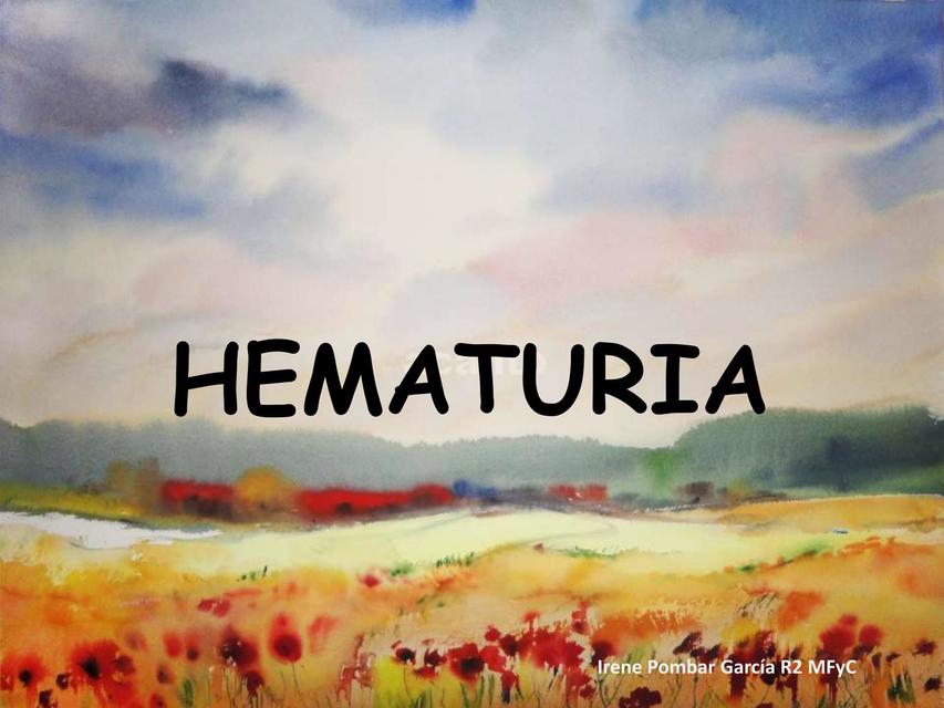 Hematuria