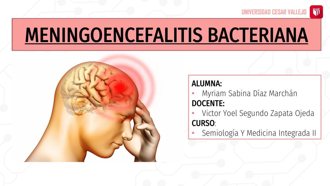 Meningoenfalitis Bacteriana 