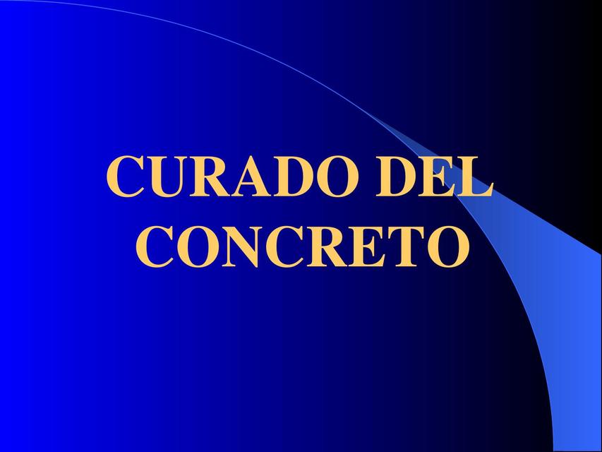 Curado Concreto