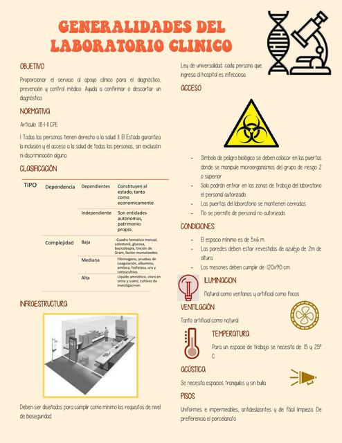 Generalidades del laboratorio clínico