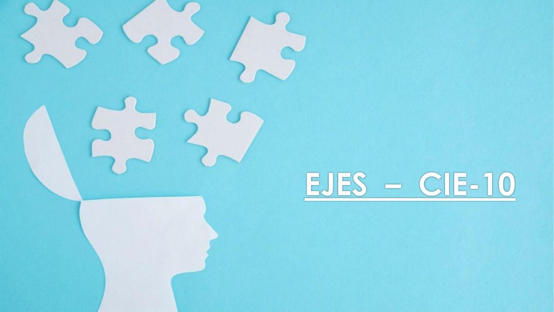 Ejes- CIE-10 