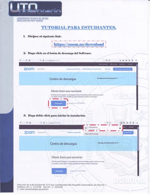 Tutorial Para Estudiantes ZOOM