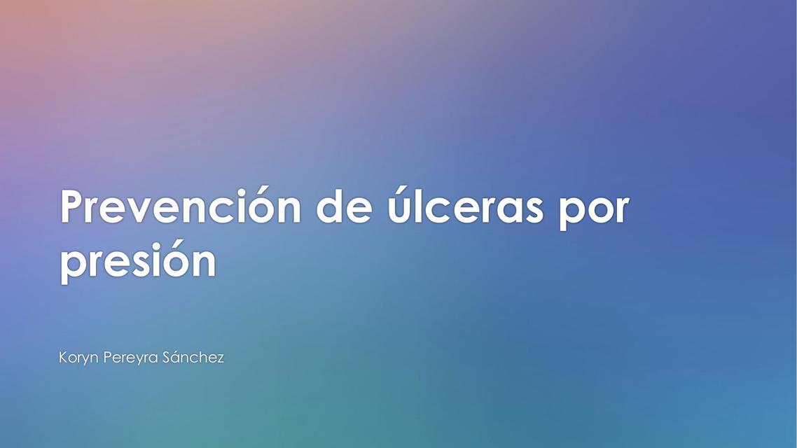 Prevención de úlceras