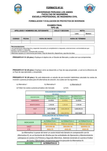 Evaluación de Proyectos de Inversión