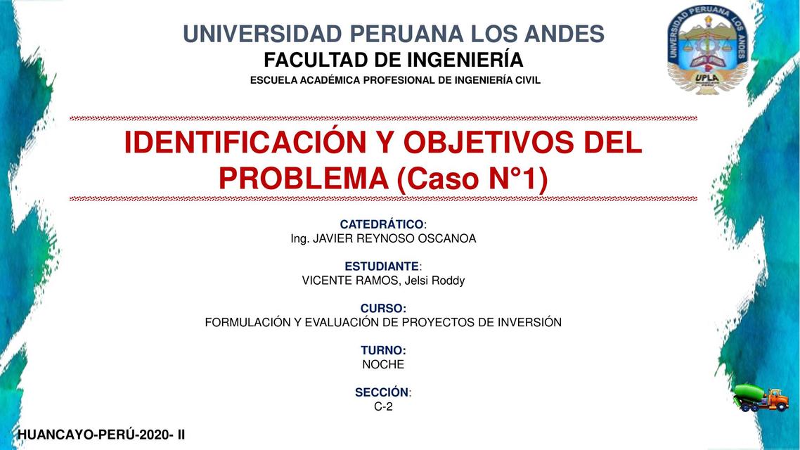 Identificación y Objetivos Del Problema