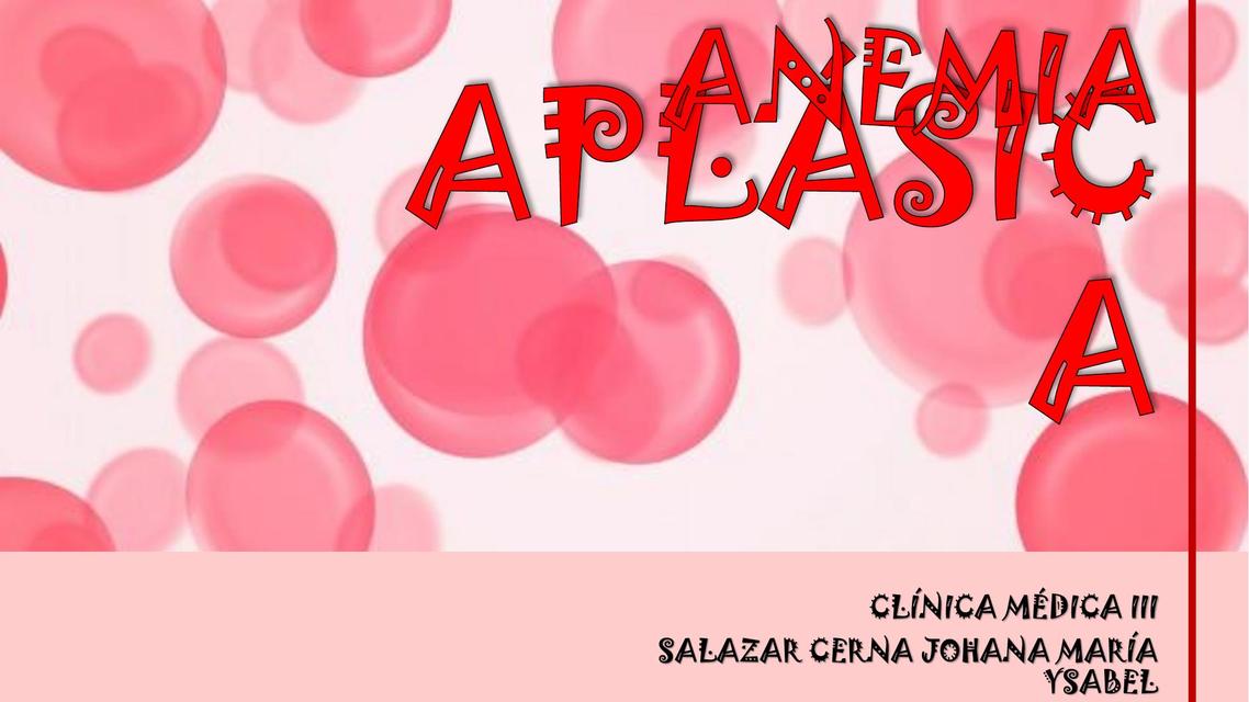 Anemia Aplásica