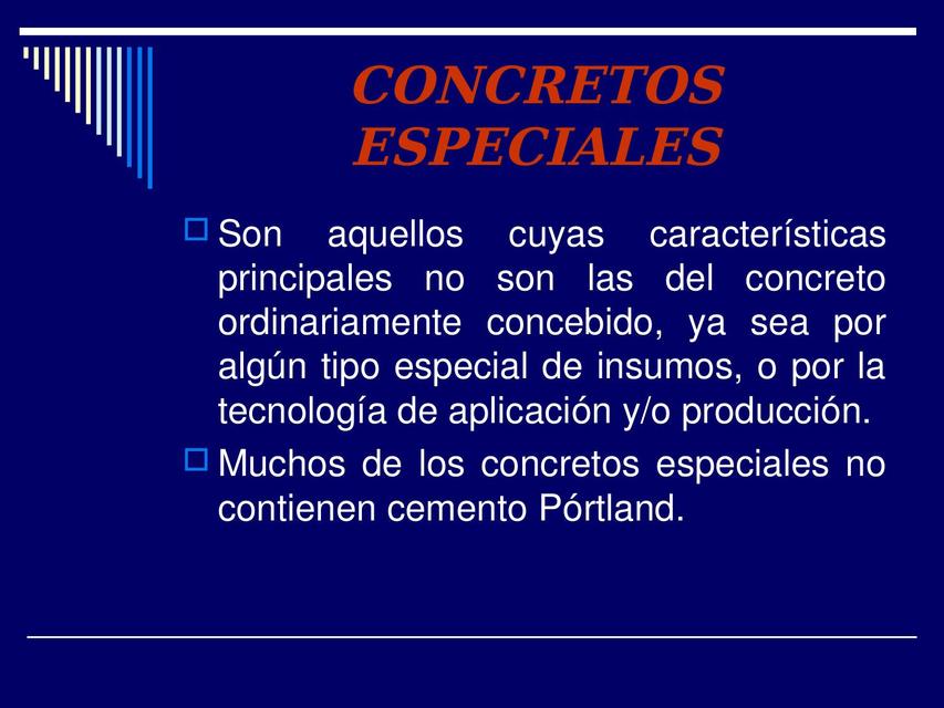 Concretos Especiales