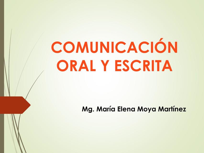 Comunicación Oral y Escrita