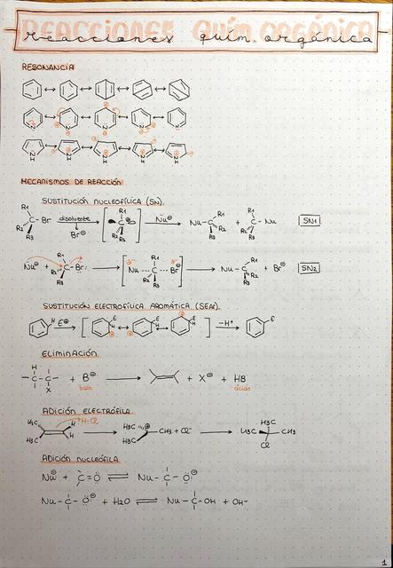 Reacciones Químicas Orgánicas F
