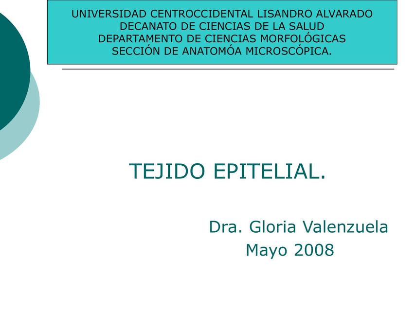 Tejido Epitelial 