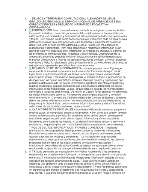 Informe Sobre Delitos Informáticos