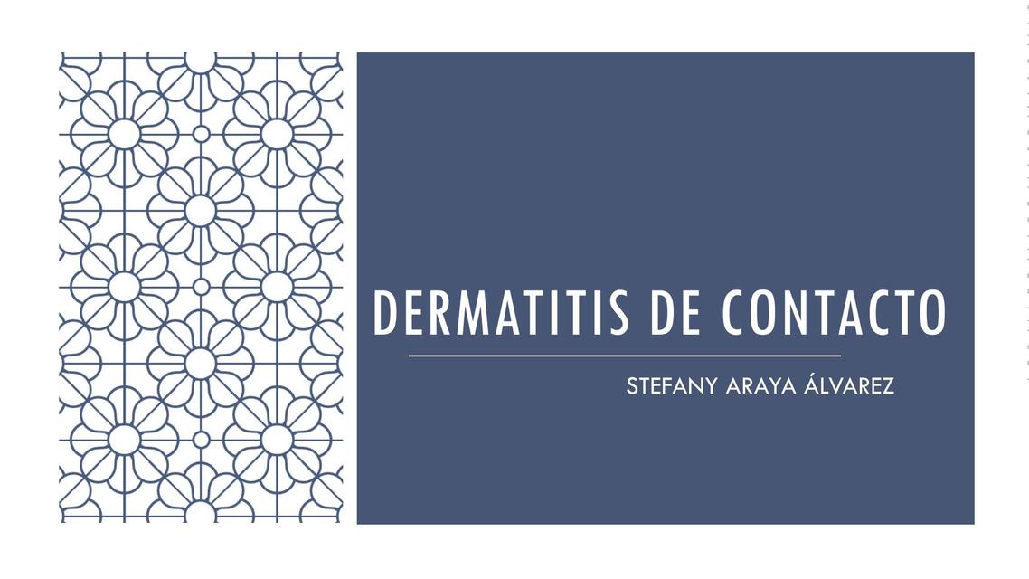 Dermatitis de Contacto