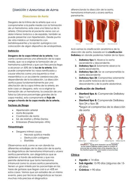 Disección y Aneurismas de Aorta | Sabiduría Médica | uDocz