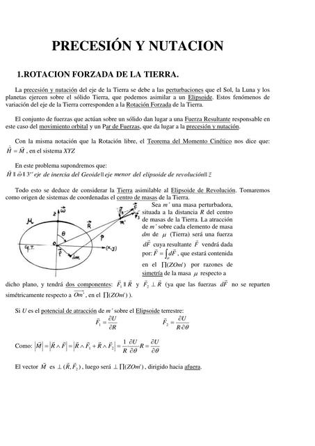 Precesion nutación