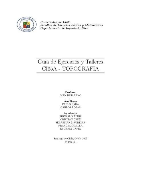 Problemas de topografía