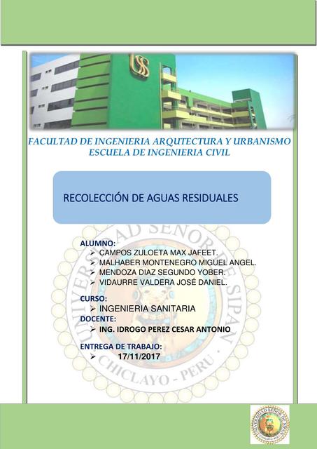 Recolección de Aguas Residuales