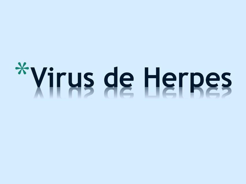 Virus de Herpes 