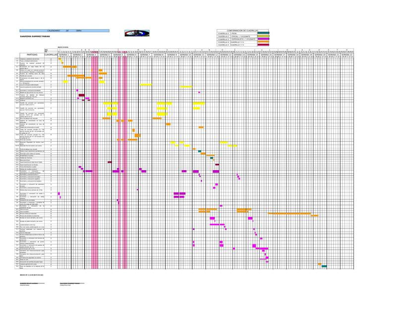 Calendario de obra 