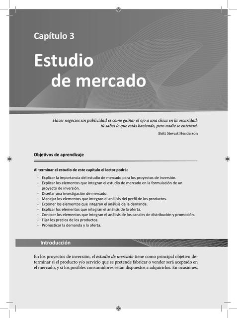 Estudio de mercado