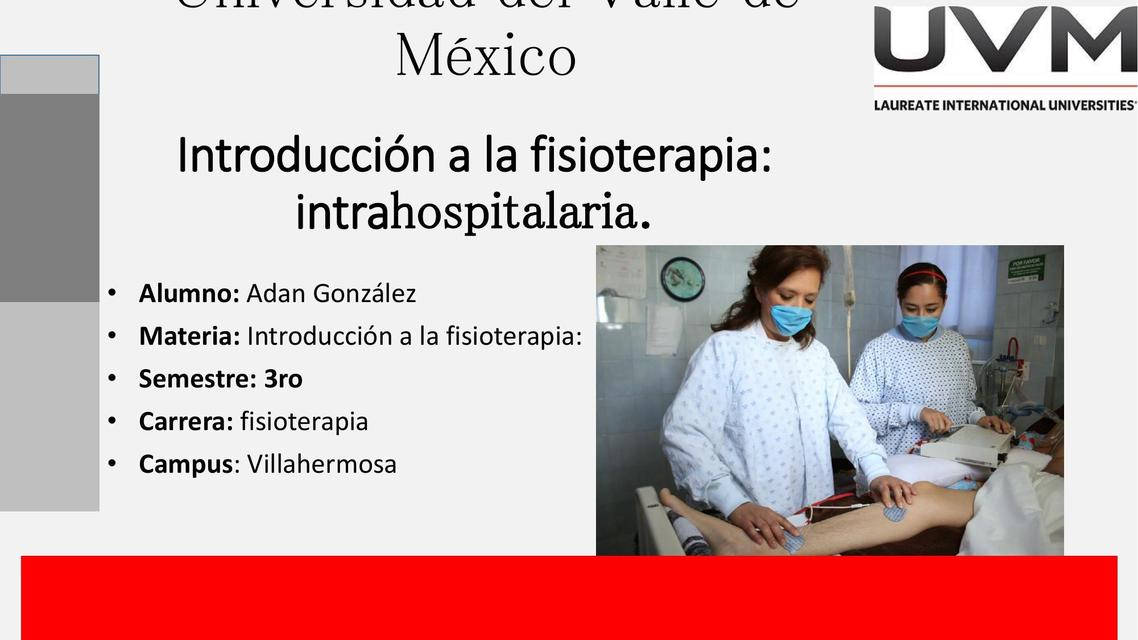 Fisioterapia Intrahospitalaria