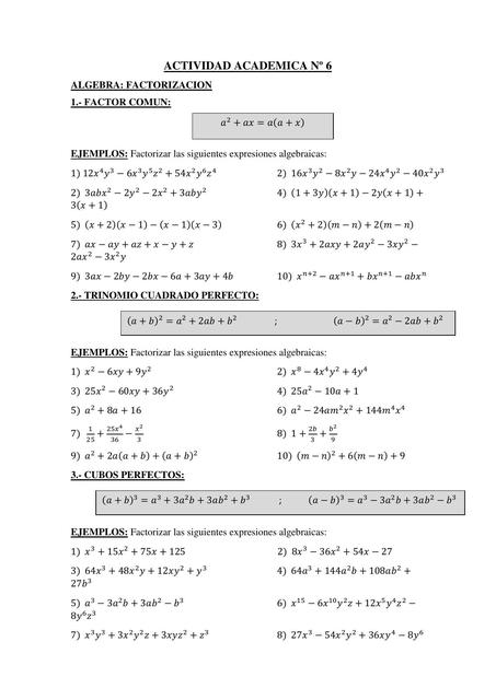 Factorización