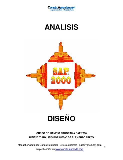 Manual Sap2000 Curso De Diseño | Harold Eusebio Chura Oscacopa | uDocz