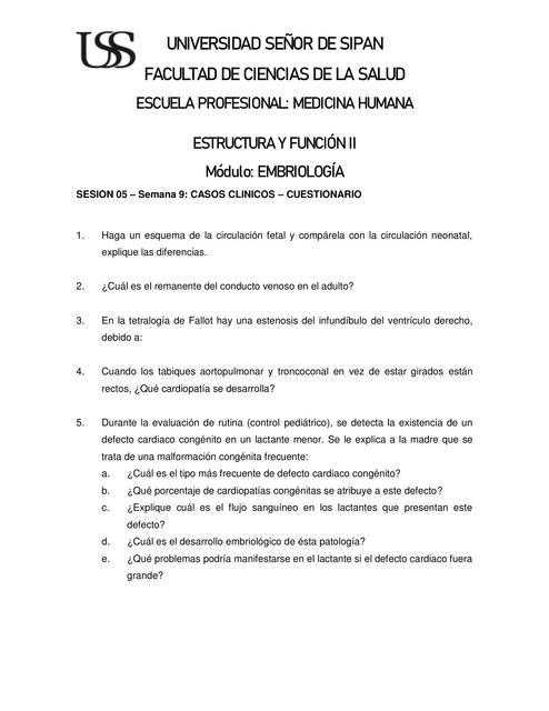 Caso clínico embriología 