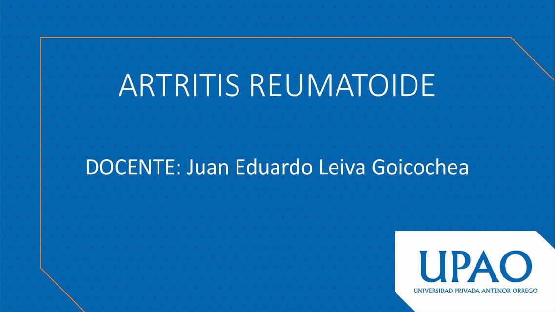 Artritis Reumatoide 