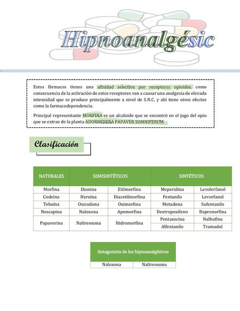 Hipnoanalgésicos