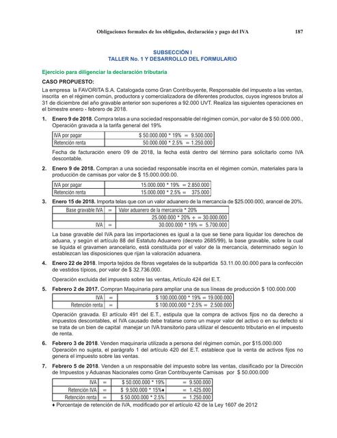 Obligaciones formales de los obligados, declaración y pago del IVA