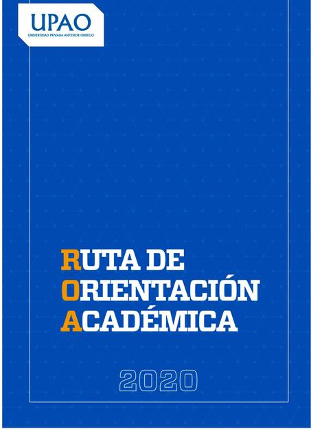 Ruta de Orientación Académica