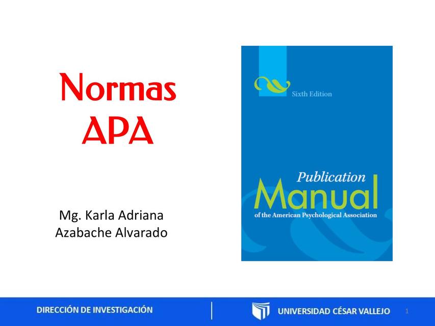 Normas APA Manual