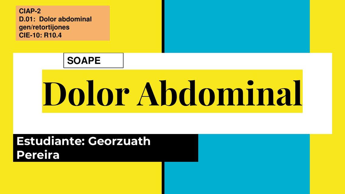 Dolor abdominal