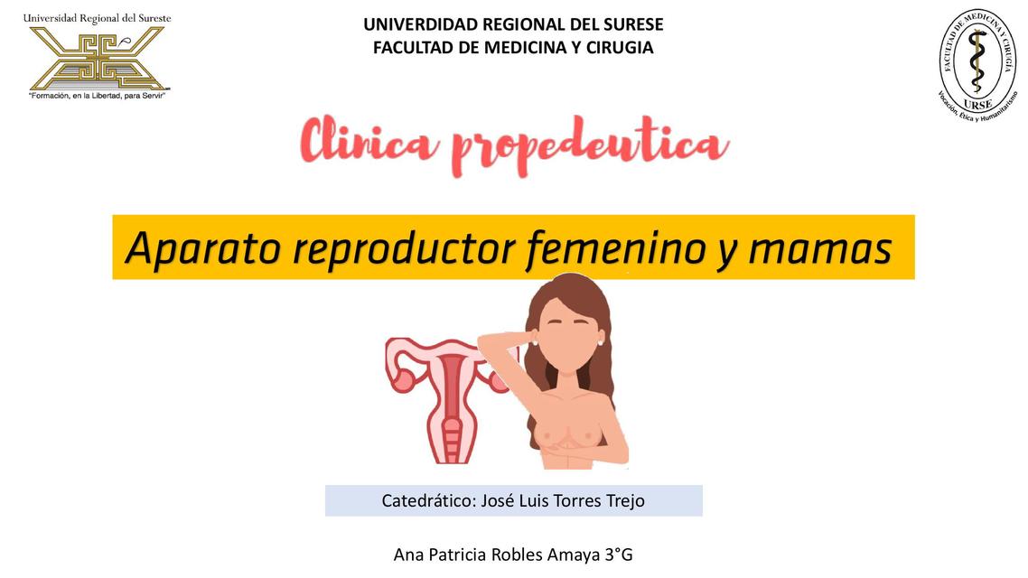 Semiología del aparato reproductor femenino y mamas