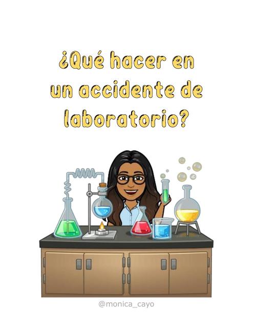 Mnemotecnia que hacer en accidentes de laboratorio